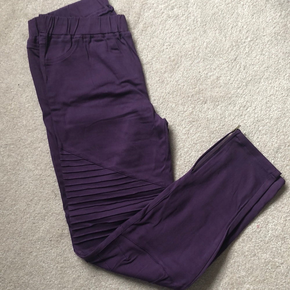 Stretch moto pants